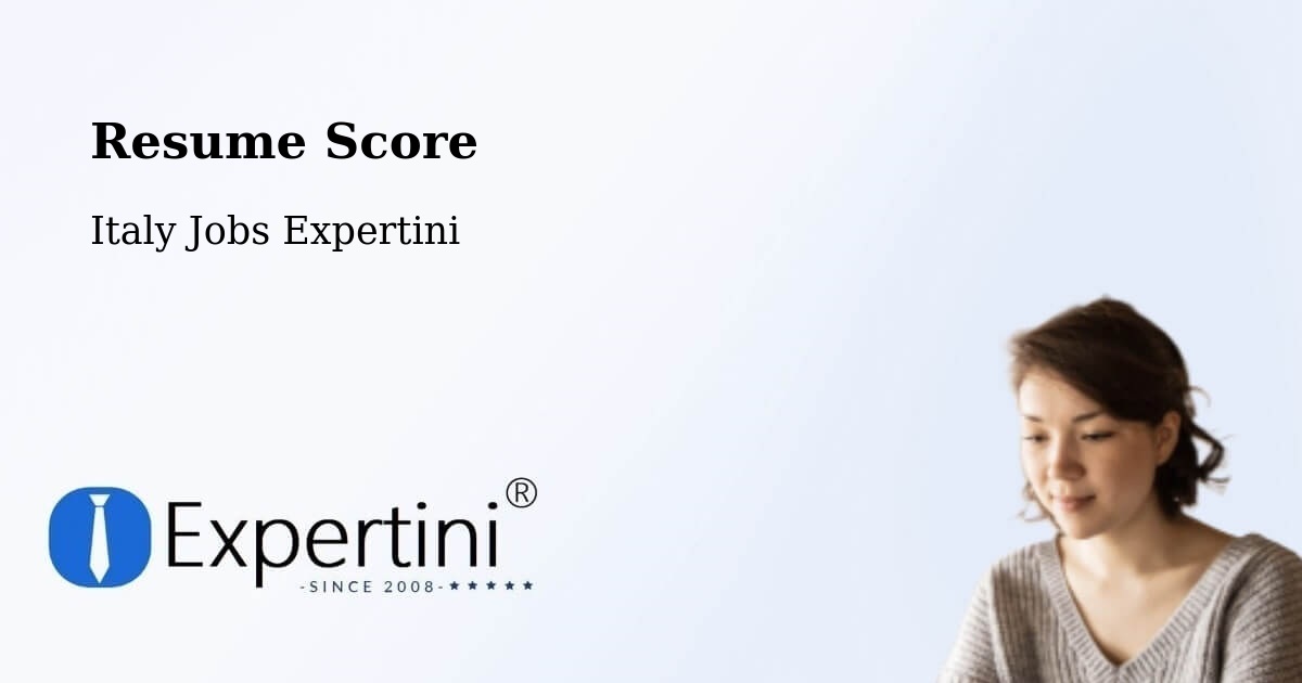Resume Score & Job Description Match Tool – Vigonza - Italy Jobs Expertini