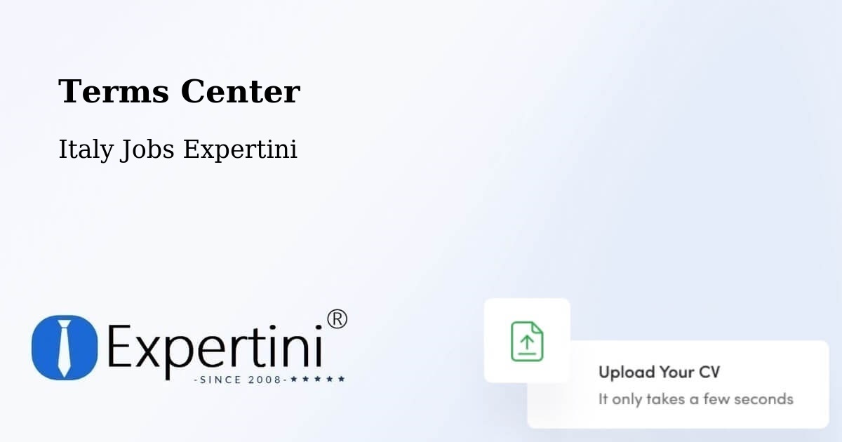 Terms of Service – Vigonza - Italy Jobs Expertini